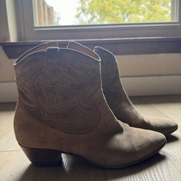 Saint Laurent Rock Suede 41 Western Boot - Picture 2 of 7